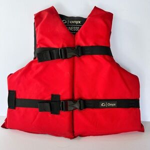 Onyx Red Life Jacket Vest Youth Summer Swimming Camp 70lbs